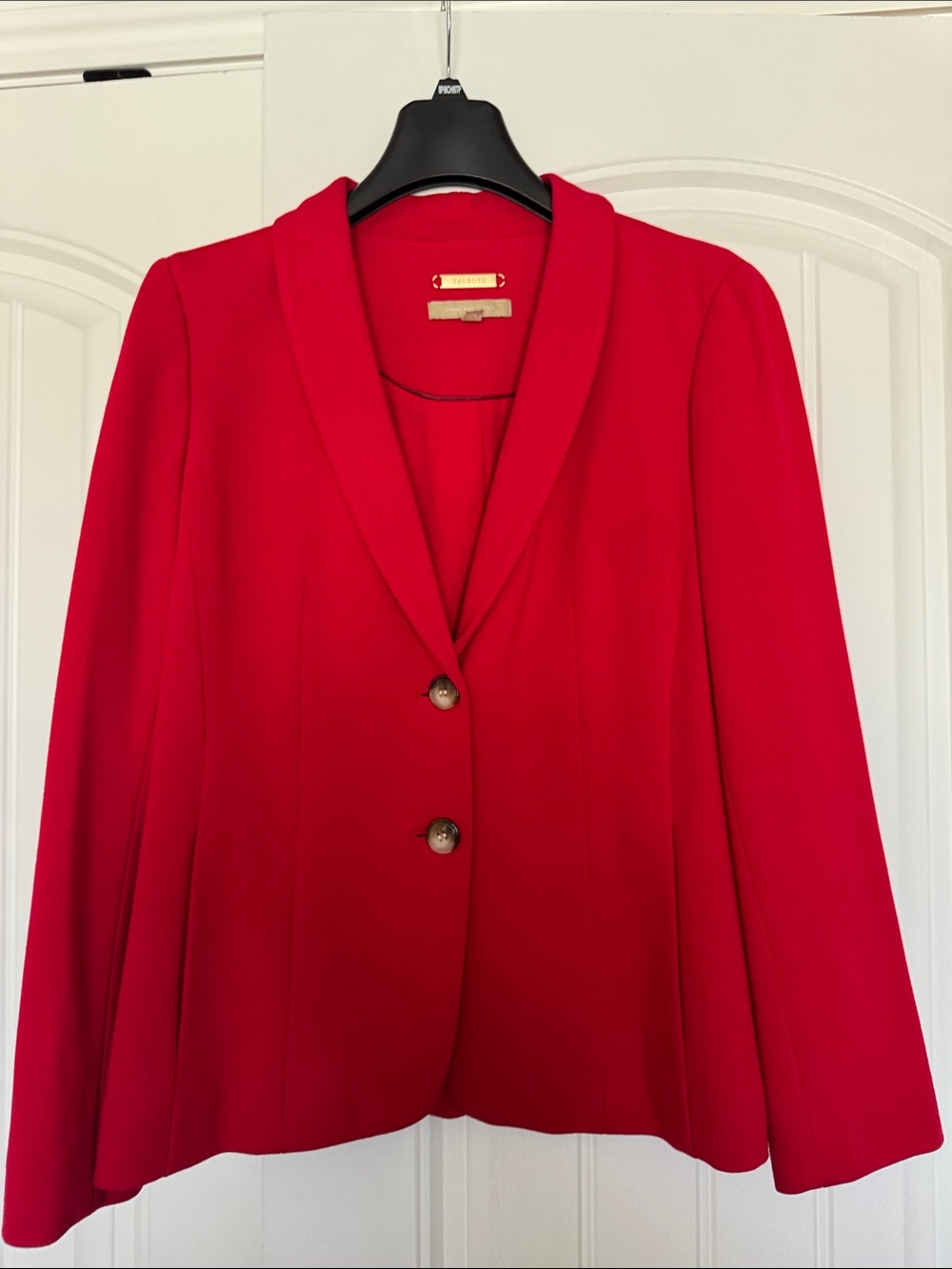 Talbots Bright Red Shawl-Collar Blazer 6P